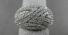 LARGE ANTIQUE 2.75CTW DIAMOND 14KT WHITE GOLD PUFF COCKTAIL RING F/G VVS #18496
