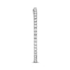 ESTATE 1.00CT DIAMOND 14K WHITE GOLD 3D CLASSIC INSIDE OUT HOOP HANGING EARRINGS