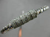 ESTATE 1.20CT DIAMOND 14K WHITE GOLD 3D MULTI ROW SWIRL FLEXIBLE BANGLE BRACELET