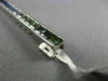 ESTATE 11.26CT MULTI COLOR SAPPHIRE 14K WHITE GOLD 3D GRADUATING TENNIS BRACELET