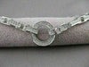ESTATE 1.00CTW DIAMOND 14KT WHITE GOLD OPEN CIRCLE LINE BRACELET 7" INCH #20996