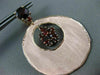 ESTATE LARGE 7.70CT AAA GARNET 14KT ROSE GOLD 3D MATTE CLIP ON HANGING EARRINGS