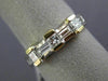 ESTATE WIDE .85CT DIAMOND 14KT TWO TONE GOLD WEDDING ANNIVERSARY LOVE RING #7007