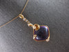 LARGE 17.43CT DIAMOND & AAA AMETHYST 14KT ROSE GOLD 3D CUSHION & ROUND PENDANT