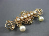 ANTIQUE 14K YELLOW GOLD & AAA SOUTH SEA PEARL VICTORIAN CROWN BROOCH / PIN 22527