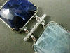 ESTATE WIDE & LONG 1.45CT DIAMOND & MULTI GEM 14KT WHITE GOLD 3D SQUARE BRACELET