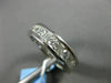 ESTATE 1.0CT DIAMOND 14KT WHITE GOLD 3D CHANNEL SEMI ETERNITY ANNIVERSARY RING