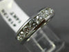 ESTATE WIDE 1.50CT DIAMOND 14K WHITE GOLD 9 STONE WEDDING ANNIVERSARY RING 15125