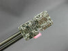 ESTATE .91CT DIAMOND 18KT WHITE GOLD 3D CLASSIC INVISIBLE SQUARE STUD EARRINGS