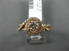 ESTATE .92CT WHITE & PINK DIAMOND 14K ROSE GOLD 3D INFINITY HALO ENGAGEMENT RING