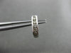 ESTATE .20CT DIAMOND 14KT WHITE GOLD 3D 5 STONE CLASSIC UMBRELLA STUD EARRINGS