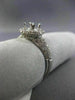 ESTATE .78CT DIAMOND ROUND 14KT WHITE GOLD 3D HALO SEMI MOUNT ENGAGMENT RING
