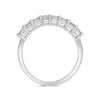 1.60CT DIAMOND 14KT WHITE GOLD EMERALD CUT 8 STONE SHARED PRONG ANNIVERSARY RING
