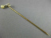 ANTIQUE .07CT OLD MINE DIAMOND & AAA PEARL 14K YELLOW GOLD BIRD LAPEL PIN #26535