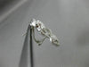 ESTATE LARGE 2.50CT DIAMOND 14K WHITE GOLD DOUBLE HEARTED INFINITY HALO EARRINGS