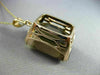 ESTATE MASSIVE 60CT AAA SMOKY TOPAZ 14KT ROSE GOLD 3D CLASSIC FLOATING PENDANT