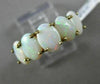 ESTATE WIDE AAA OPAL 14KT YELLOW GOLD 3D 5 STONE CLASSIC OVAL SEMI ETERNITY RING