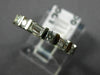 ESTATE .50CT ROUND & BAGUETTE DIAMOND 14KT WHITE GOLD ANNIVERSARY RING #18583