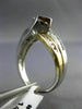 ESTATE 1.0CT DIAMOND 14KT WHITE & YELLOW GOLD 3D TENSION ENGAGEMENT RING #20076