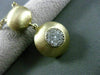 ESTATE LARGE .20CT DIAMOND 14KT TWO TONE GOLD 3D CLUSTER MATTE ITALIAN NECKLACE