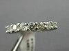 ESTATE 3.10CT ROUND DIAMOND 14K WHITE GOLD 3D SHARED PRONG ETERNITY RING #21839