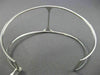 ESTATE WIDE 1.0CT DIAMOND 14K WHITE GOLD 3D HANDCRAFTED FLEXIBLE BANGLE BRACELET