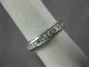 ESTATE .74CT DIAMOND 14K WHITE GOLD 3D FILIGREE WEDDING ANNIVERSARY RING #20013