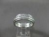 ESTATE WIDE 1.20CT DIAMOND 14K WHITE GOLD MILGRAIN ETERNITY RING DAZZLING #20383