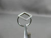 ESTATE LARGE .18CT DIAMOND 14KT WHITE GOLD OPEN DIAMOND SHAPE HALO CLASSIC RING