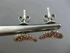 LARGE 2.16CT WHITE & PINK DIAMOND 18KT WHITE & ROSE GOLD OVAL HALO STUD EARRINGS