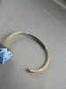 ESTATE FILIGREE 1.0CT MESH DIAMOND 14KT WHITE & YELLOW GOLD BANGLE BRACELET