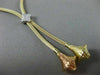 ESTATE .15CT DIAMOND 14KT WHITE YELLOW & ROSE GOLD 3D MESH STAR LARIAT NECKLACE