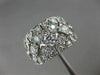 LARGE 2.0CT DIAMOND 18KT WHITE GOLD MULTI ROW SQUARE TRIANGULAR ANNIVERSARY RING