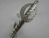 ESTATE WIDE FILIGREE MESH DIAMOND 14K WHITE GOLD BANGLE