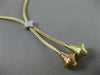ESTATE .15CT DIAMOND 14KT WHITE YELLOW & ROSE GOLD 3D MESH STAR LARIAT NECKLACE