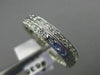 ANTIQUE .36CT ROUND DIAMOND 18K WHITE GOLD CLASSIC FILIGREE ETERNITY RING #6356