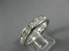 LARGE 2.0CT DIAMOND 14KT WHITE GOLD ROUND 3D CHANNEL ETERNITY ANNIVERSARY RING