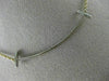 ESTATE LARGE .35CT DIAMOND 18KT TWO TONE GOLD 3D CLASSIC T BAR LOVE NECKLACE
