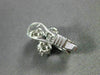 ESTATE LARGE .72CT DIAMOND 14K WHITE GOLD FLOWER CLUSTER CLIP ON EARRINGS #11499