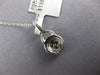 ESTATE .34CT DIAMOND 18KT WHITE GOLD 3D CLUSTER HALO CLASSIC LOVE KNOT PENDANT