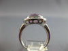 4.15CT DIAMOND & AAA PINK QUARTZ 14K WHITE GOLD CUSHION & ROUND MULTI HEART RING