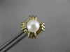 ESTATE AAA SOUTH SEA PEARL 14KT YELLOW GOLD 3D ROUND SQUARE STUD EARRINGS #26241