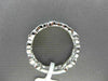ESTATE .36CT DIAMOND 14K WHITE GOLD MULTI LEAF ETERNITY WEDDING ANNIVERSARY RING