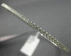 ESTATE .85CT ROUND DIAMOND 18KT WHITE GOLD CLASSIC SEMI ETERNITY BANGLE BRACELET