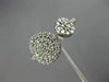 ESTATE WIDE .65CT DIAMOND 14KT WHITE GOLD 3D DOUBLE CIRCULAR PAVE FUN RING