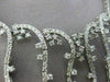 ESTATE LARGE 4.90CT DIAMOND 14KT WHITE GOLD ETERNITY WAVE NECKLACE
