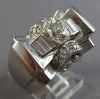 ANTIQUE LARGE 1.72CT OLD MINE DIAMOND 18KT WHITE GOLD 3D ENGAGEMENT RING #28305