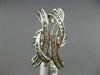 ESTATE MASSIVE 1.92CT DIAMOND 18KT WHITE GOLD 3D CRISS CROSS LOVE KNOT FUN RING