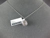 ESTATE .32CT DIAMOND 14KT WHITE GOLD FILIGREE CIRCULAR BALL FLOATING FUN PENDANT