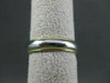 ESTATE PLATINUM & 18KT YELLOW GOLD3D PLAIN MILGRAIN WEDDING BAND RING 3MM #21863